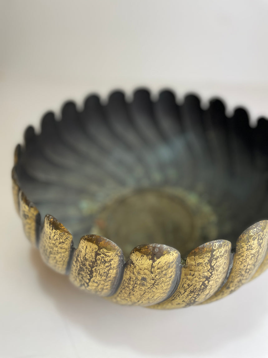 Italian Brass Bowl in the style of Egidio Casagrande from 1970'