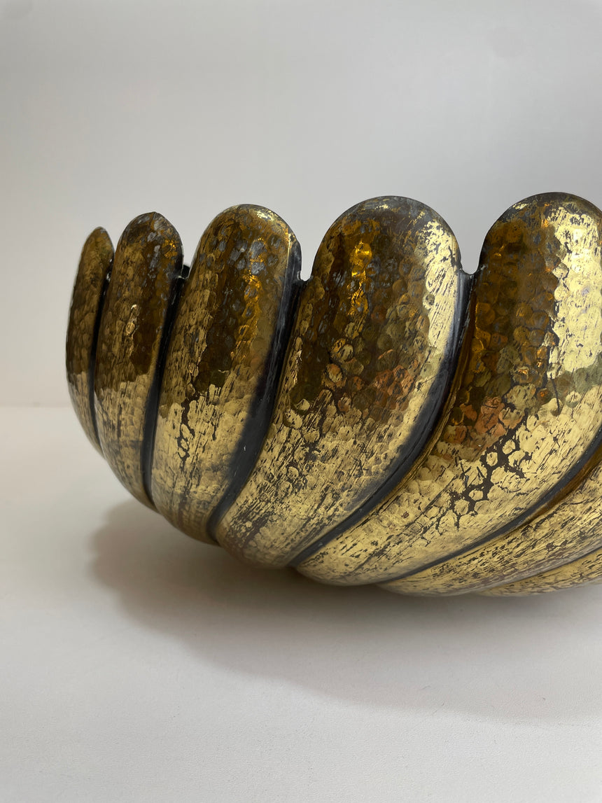 Italian Brass Bowl in the style of Egidio Casagrande from 1970'